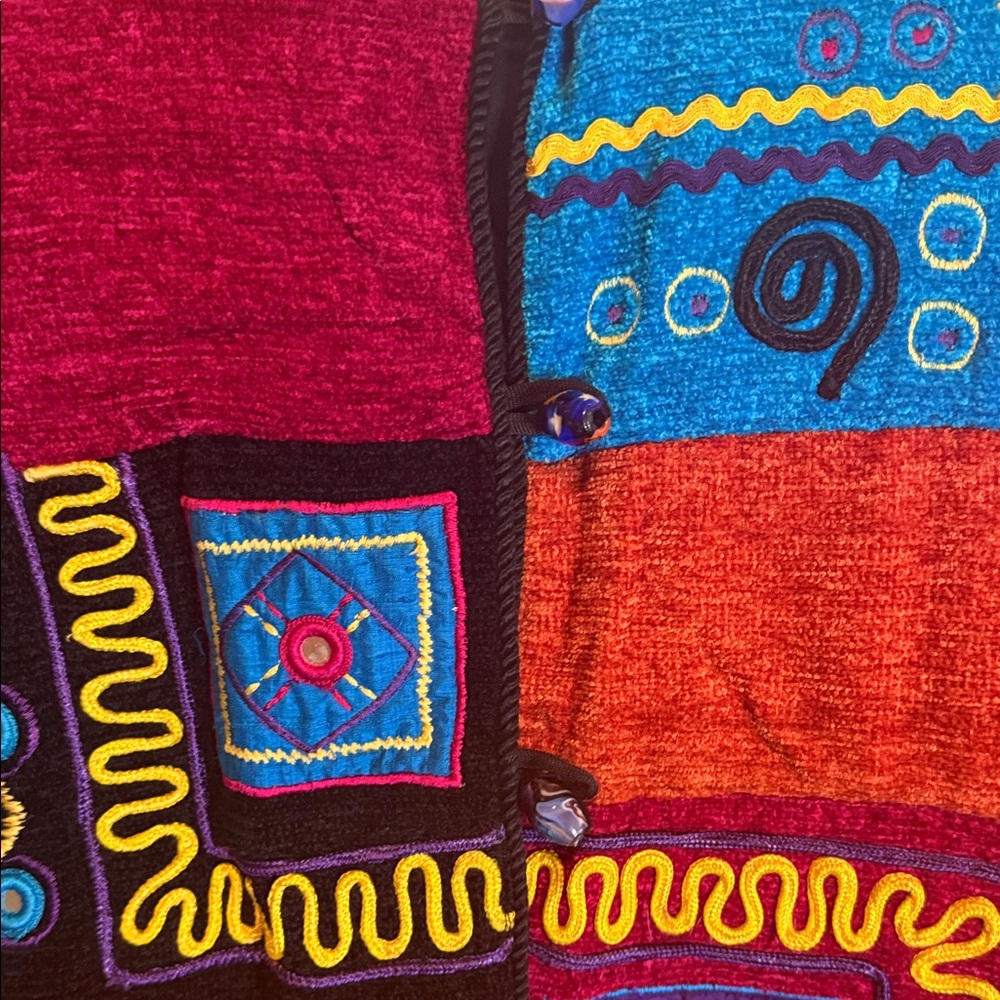 Artistic Patchwork Women's Jacket - image 3